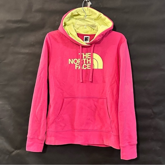 The North Face Pink Yellow Multicolor Hoodie - Picture 2 of 8